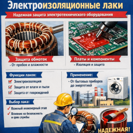 Лаки для электроизоляции: где применяются и почему важен правильный подбор