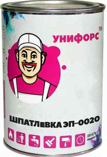 Шпатлёвка ЭП-0020 производства Унифорс