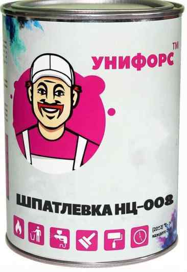 Шпатлевка НЦ-008 производителя Унифорс
