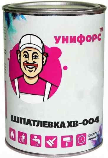 Шпатлевка ХВ-004 производства Унифорс
